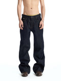 UNCLE RICH  Hand-Stitch 13.5oz Raw Denim 646 Micro Flare Jeans 001