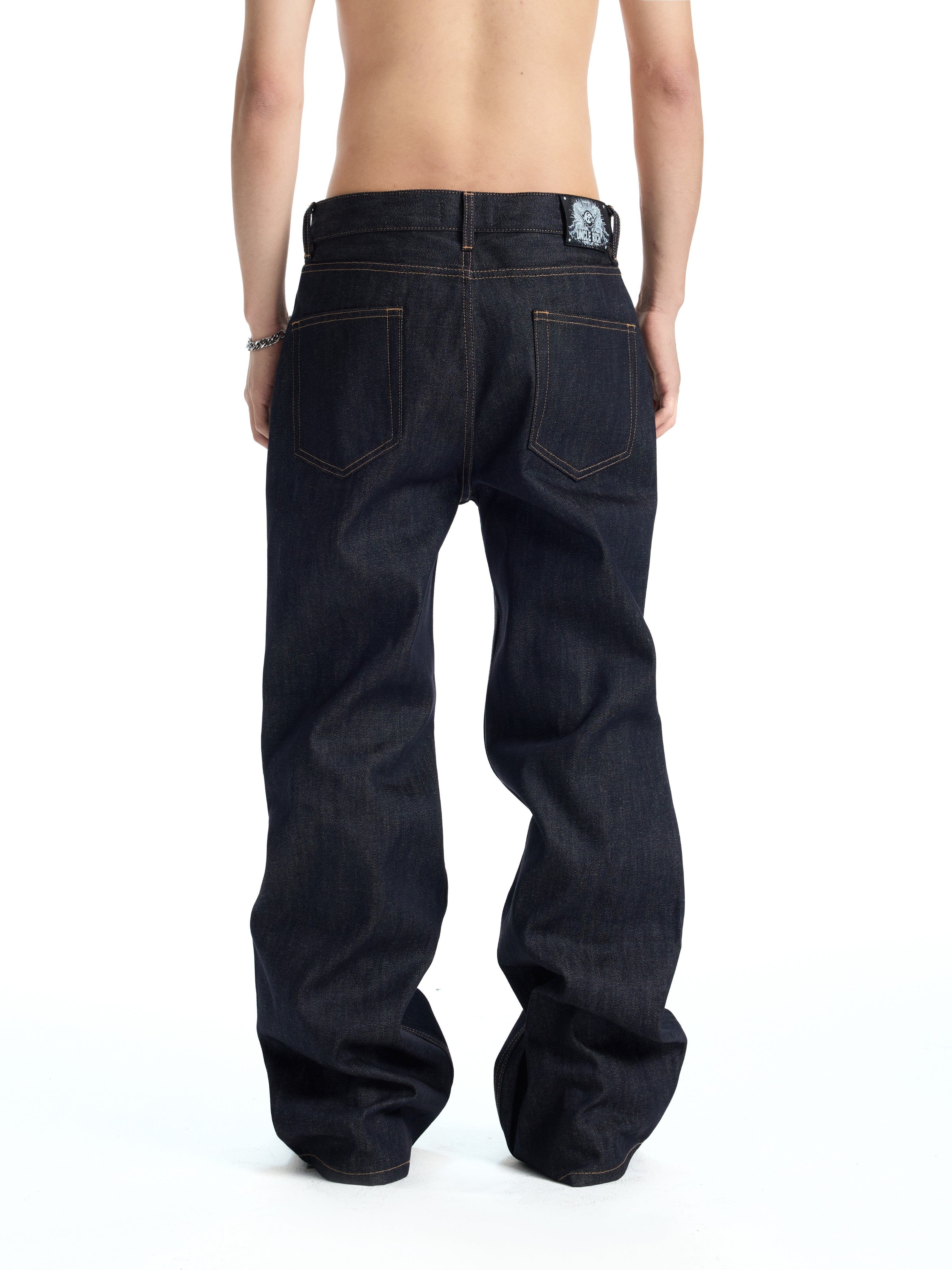 UNCLE RICH  Hand-Stitch 13.5oz Raw Denim 646 Micro Flare Jeans 001