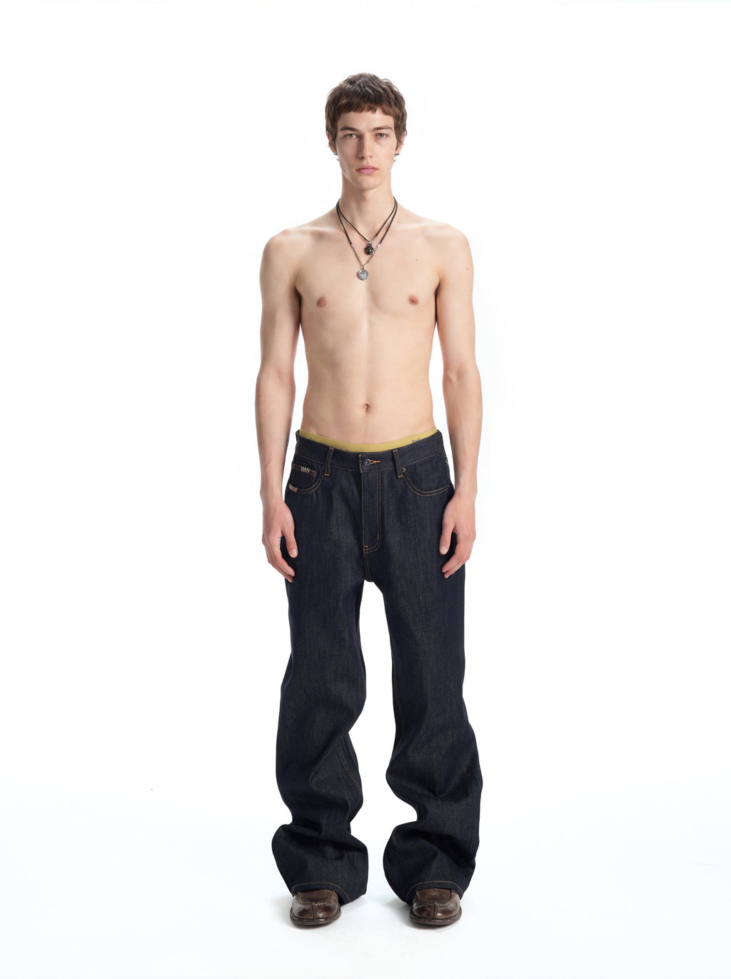 UNCLE RICH  Hand-Stitch 13.5oz Raw Denim 646 Micro Flare Jeans 001