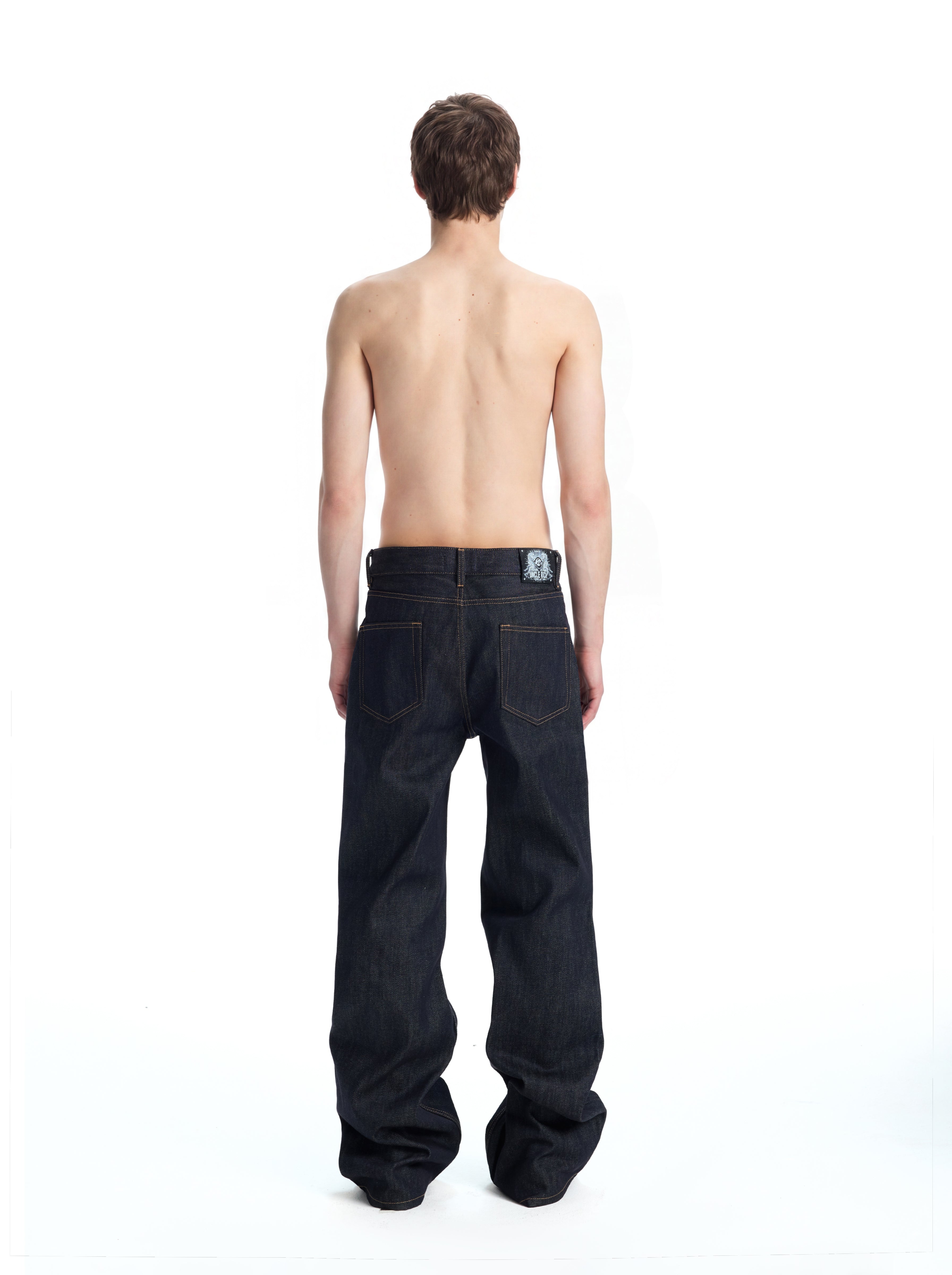 UNCLE RICH  Hand-Stitch 13.5oz Raw Denim 646 Micro Flare Jeans 001