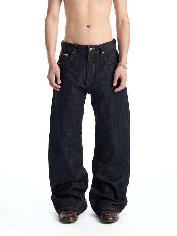 UNCLE RICH Okayama Raw Selvedge 2021M Micro Flare Jeans 003