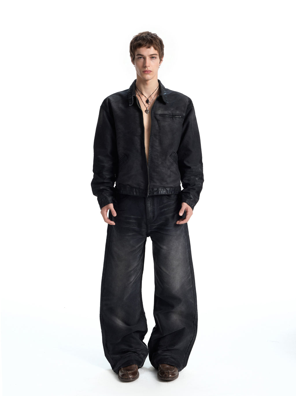 UNCLE RICH Mottled Painted Semi-Wax J97 Jacket