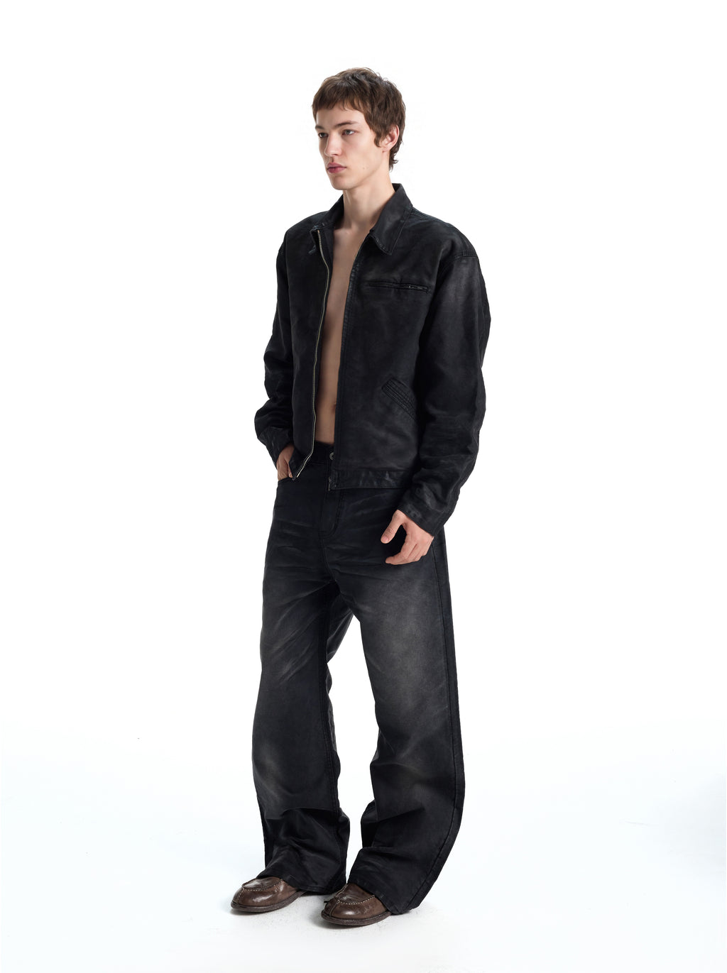 UNCLE RICH Mottled Painted Semi-Wax J97 Jacket