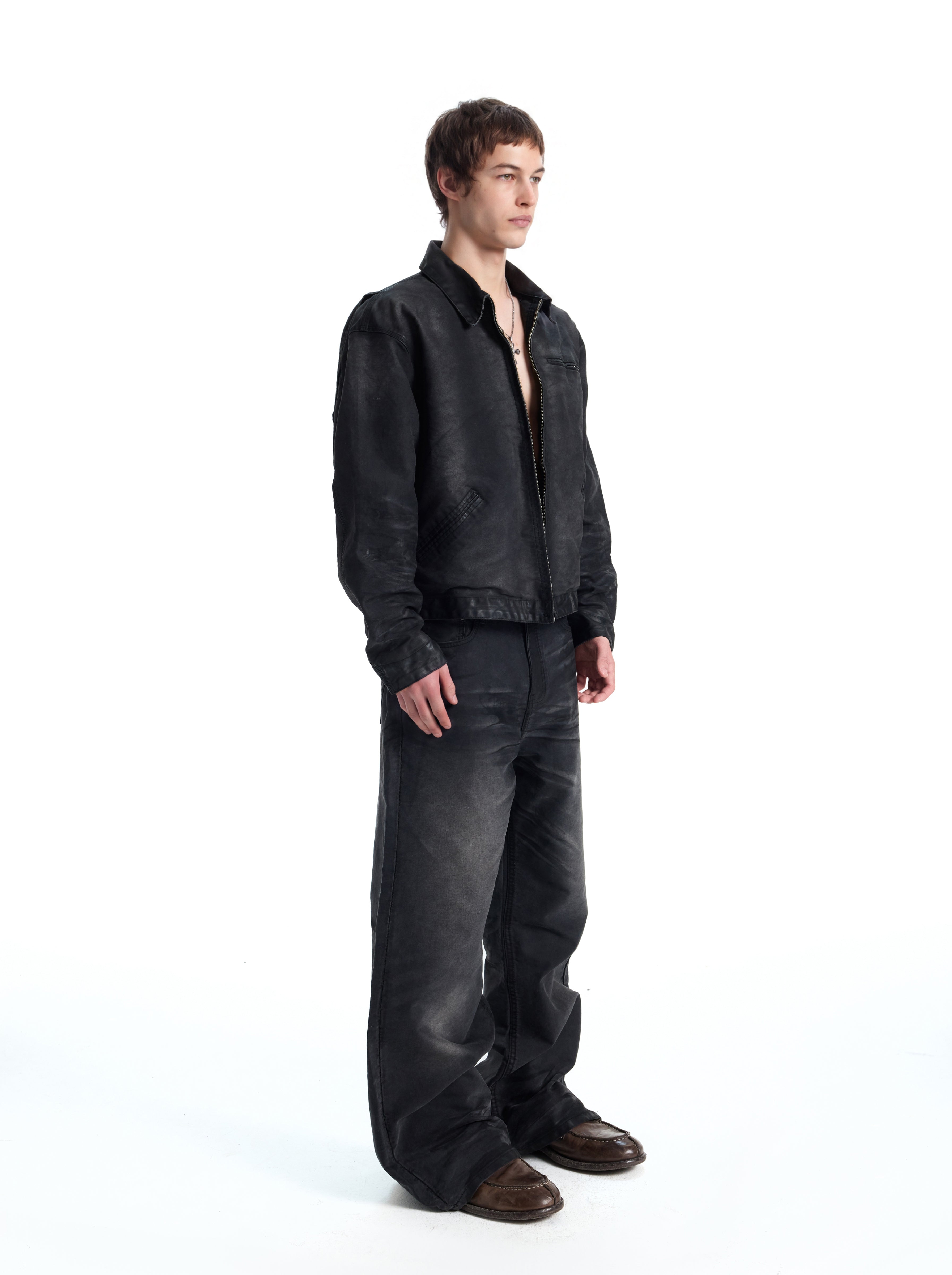 UNCLE RICH Mottled Painted Semi-Wax J97 Jacket