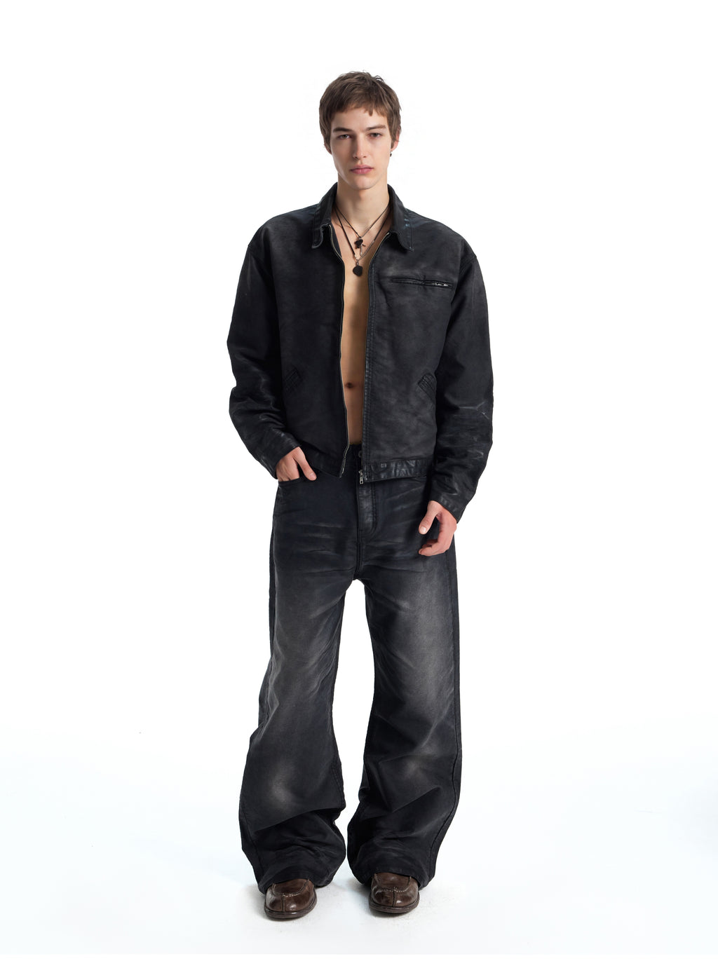 UNCLE RICH Mottled Painted Semi-Wax J97 Jacket