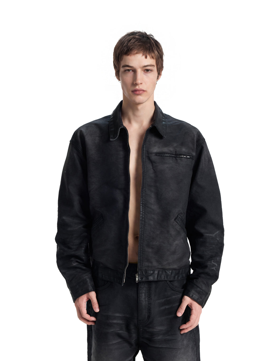 UNCLE RICH Mottled Painted Semi-Wax J97 Jacket