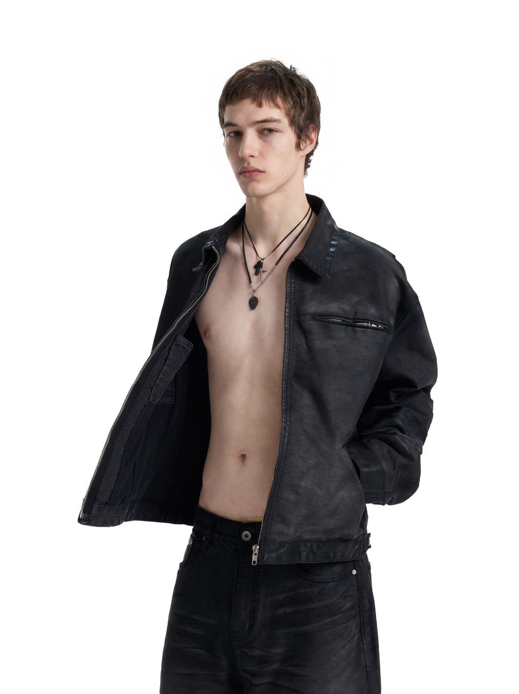 UNCLE RICH Mottled Painted Semi-Wax J97 Jacket